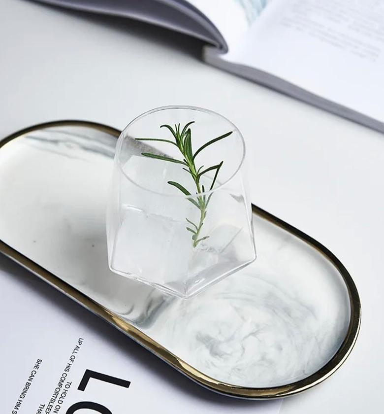 Geometric Hexagon Stemless Tumbler (300ml) - 6pcs image