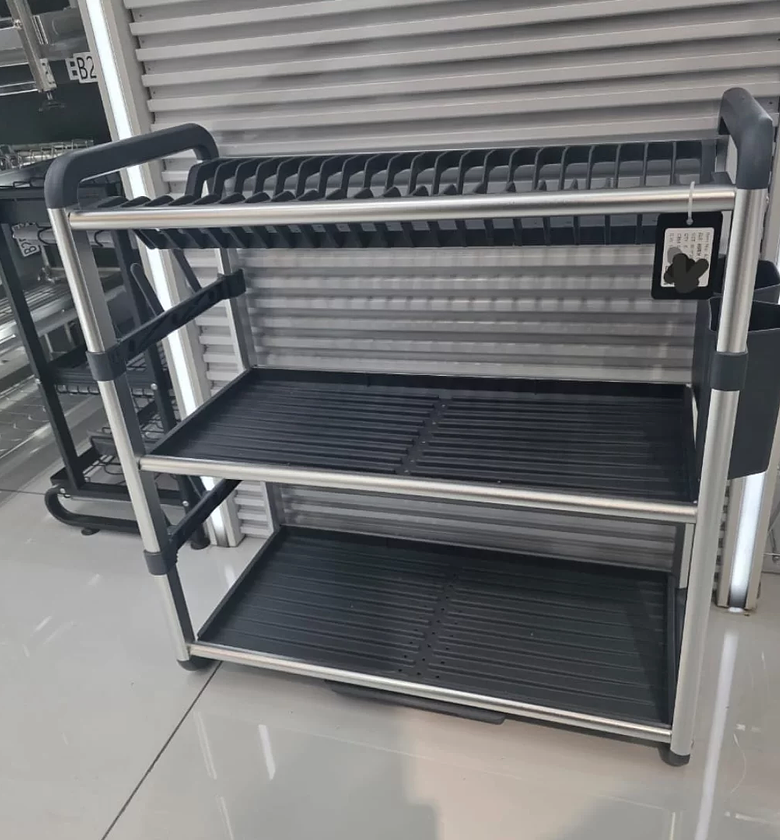 Premium 3-Tier Aluminum Dish Drainer image