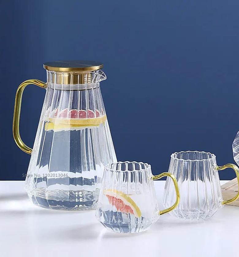 Glass Decanter Kettle Cups image