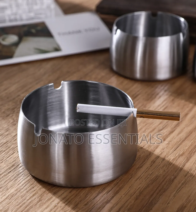 Stainless Steel Ashtray for Home Office Bar image