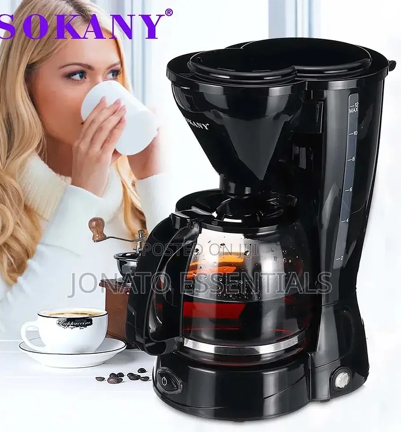 Sokany Automatic Drip Coffee Maker, Home Office Brewing image