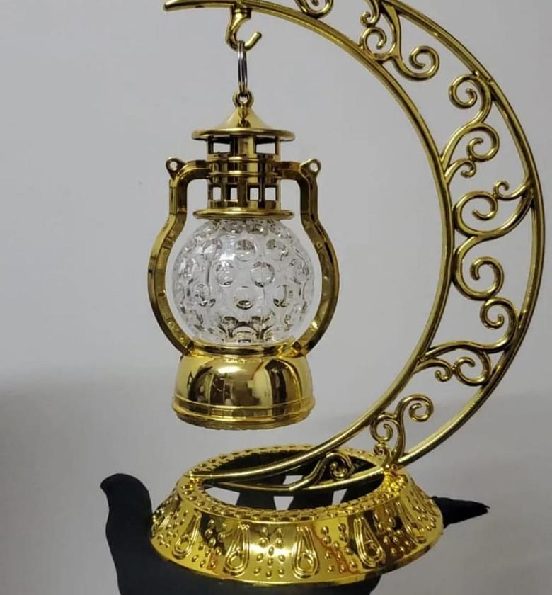 TURKISH MOSAIC MOON LAMP HOLDER COMES WITH THE LAMP AS PIC image