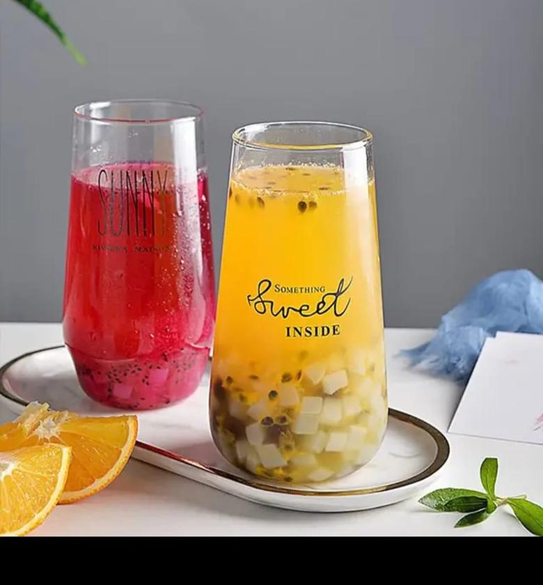 6pcs Borosilicate water glasses. 500ml image