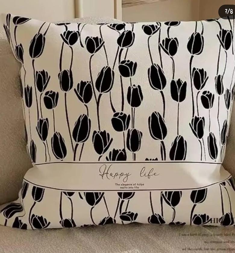 Retro throw pillow covers. Size: 45cm by 45cm. image