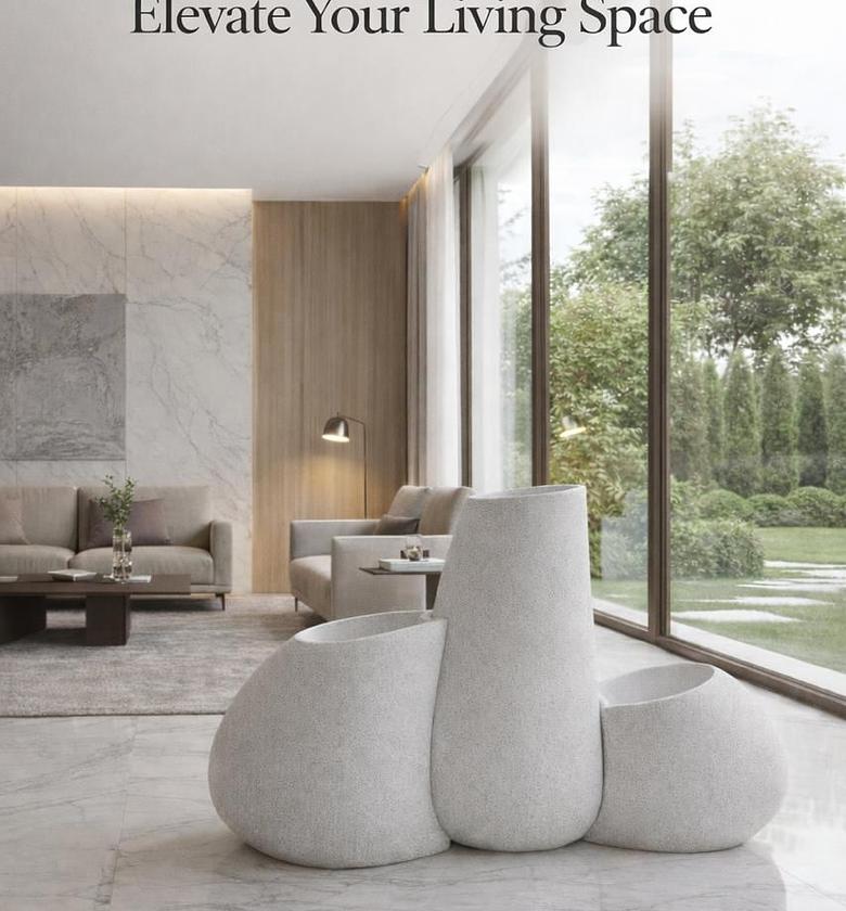 3pc Set Ceramic Decor pots image