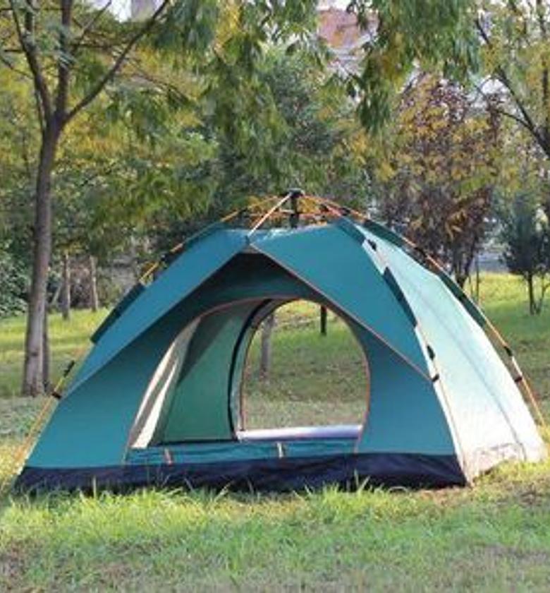 Camping Tent. 2-4 People Automatic Waterproof Camping Tent image