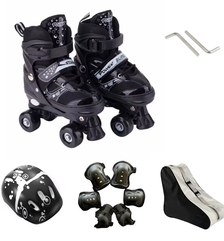 Full Set Adjustable Inline Roller Skates for Kids & Teens image