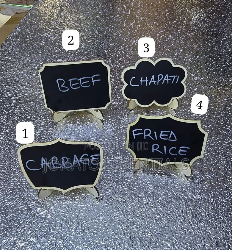 Mini Wooden Chalkboard, Food Labels image