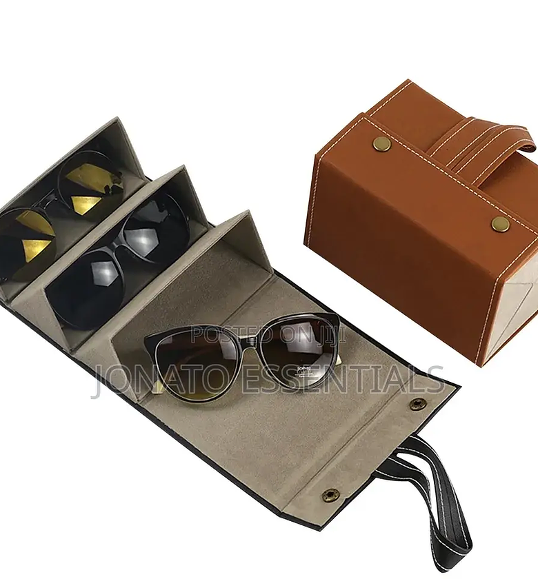 Foldable Leather Sunglasses Organizer image