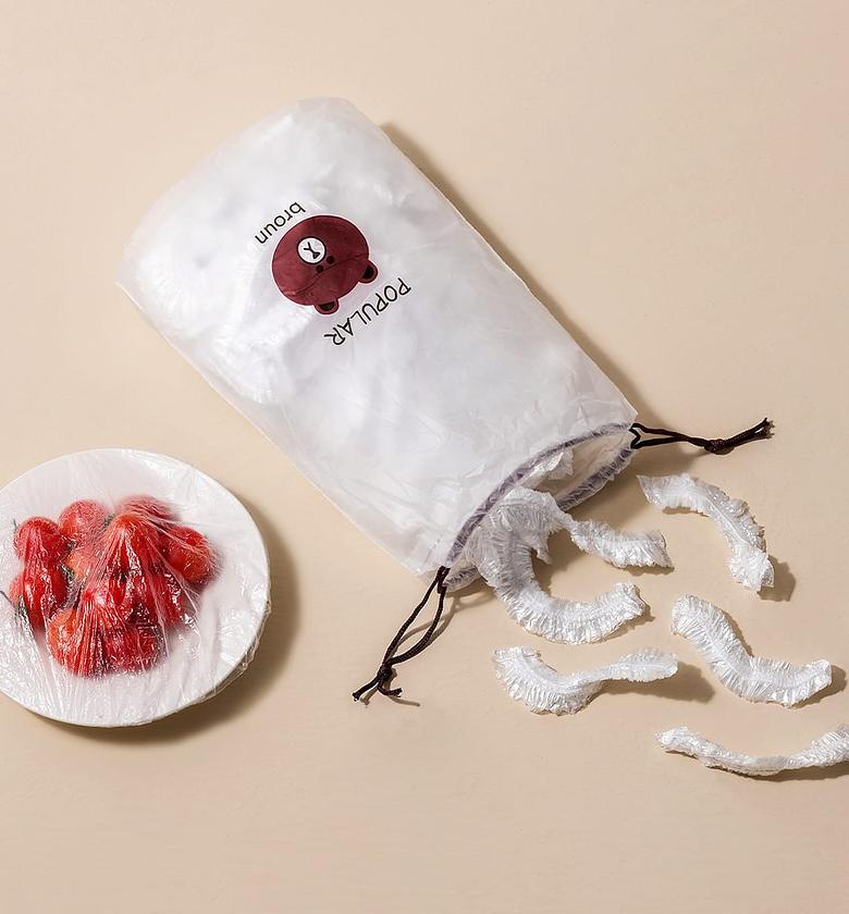 100 Pcs Reusable Food Storage Covers Bags image