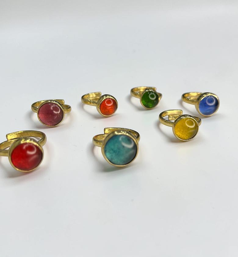 Birthstone Brass Rings image