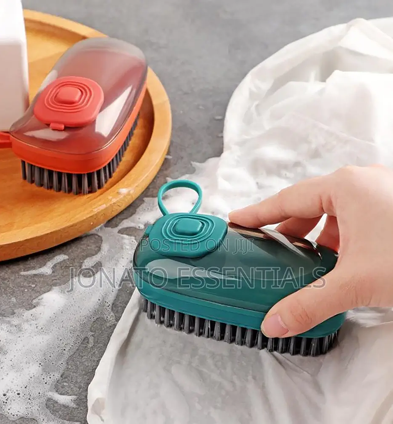 Multipurpose Cleaning Brush With Soap Dispenser image