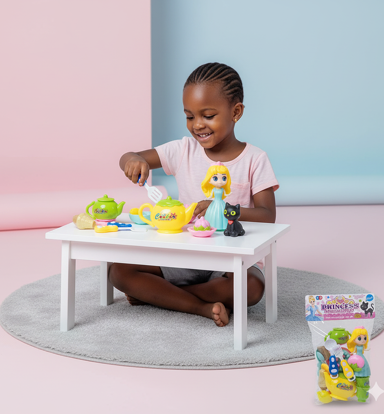 Princess Kitchen Doll Cooking Set Kids Educational Toy image