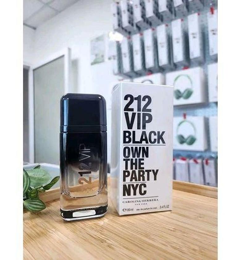 Men Perfume. Carolina Herrera 212 VIP Black Eau de Parfum for men. IDEAL BIRTHDAY/VALENTINE GIFT image
