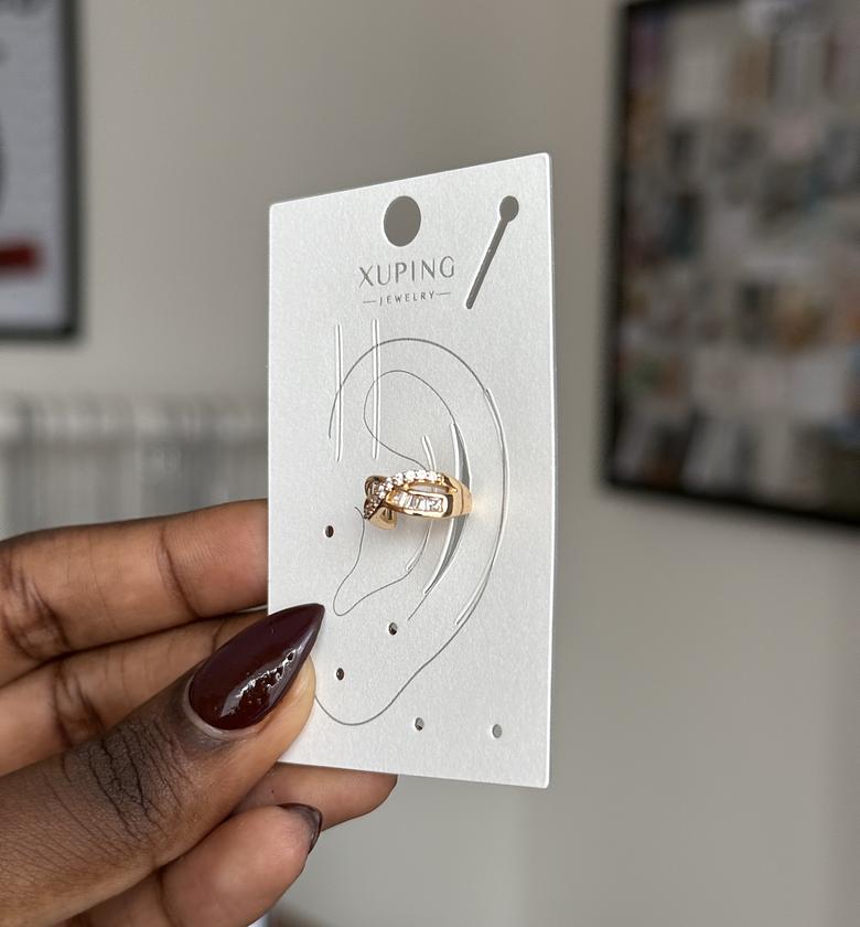 Golden Infinity Ear cuff image