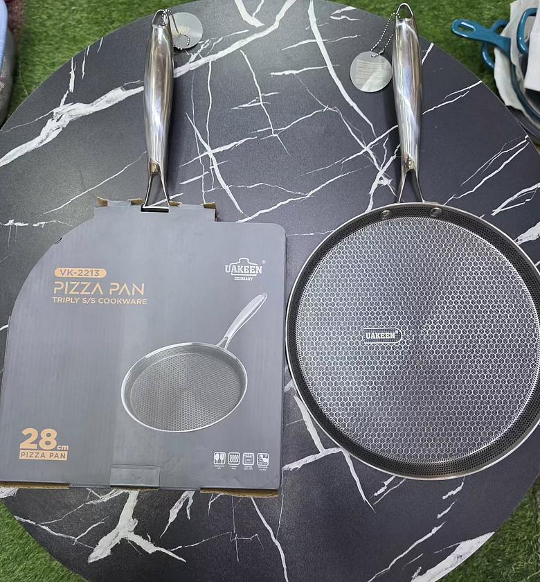 Premium Triply Stainless Steel Honeycomb Skillet Pan image