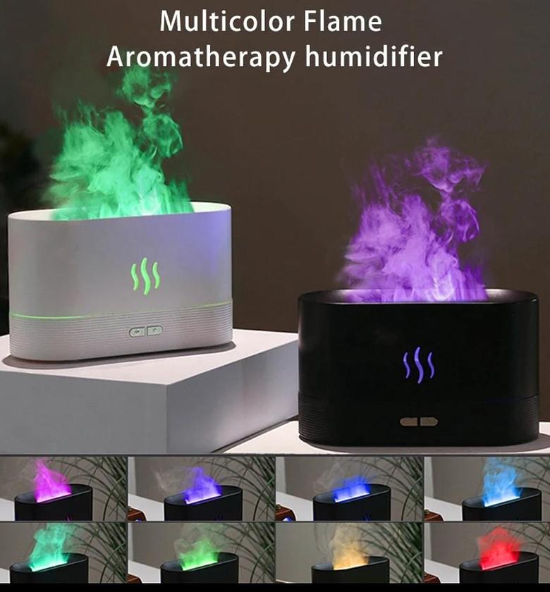 Flame Air Humidifier Aroma Diffuser With Fire Like Lights image