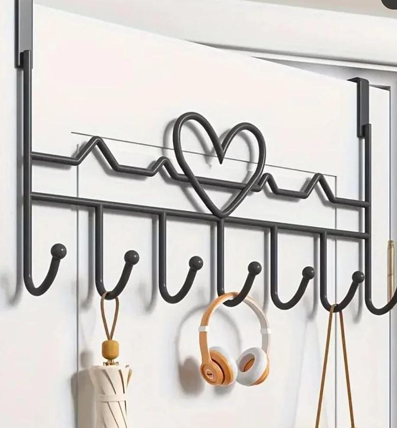 7 hook heavy duty over the door hanger image