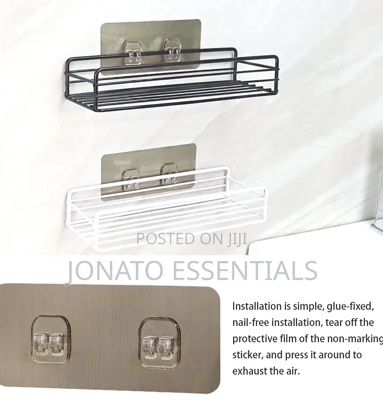 2pc Adhesive Hooks for Shelves image