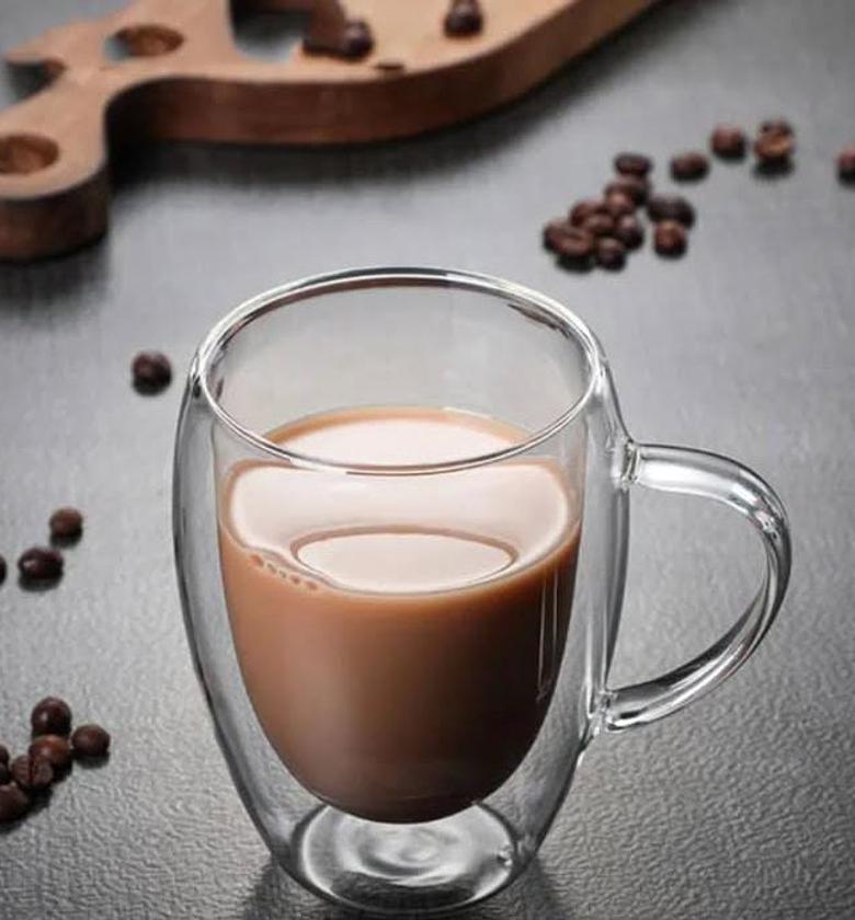 AeroTherm Insulated Glass Coffee Mug (350ml) image