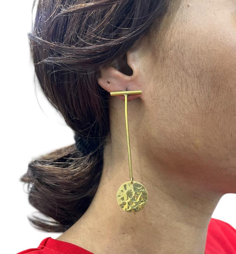 Lulama Brass Earrings image