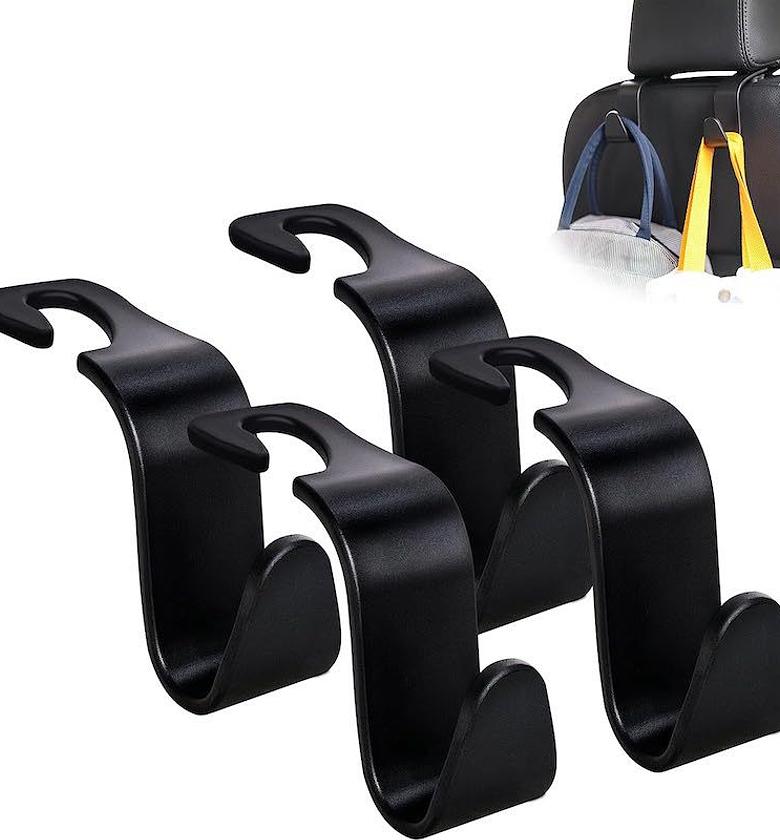Universal Car Seat Back Hook and Hanger, Organizer for Bag, Coat image