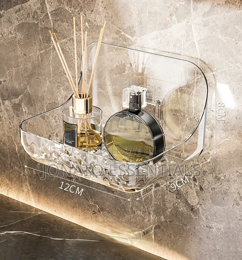 Clear Acrylic Adhesive Bathroom Shelf image