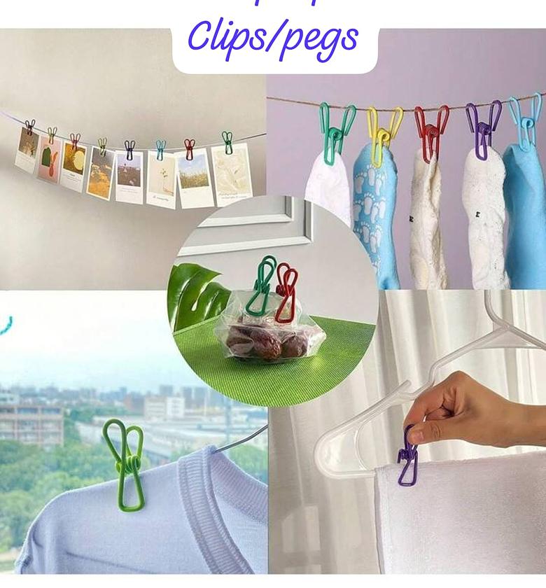 10pc Multipurpose Clips, Pegs or Clamps image