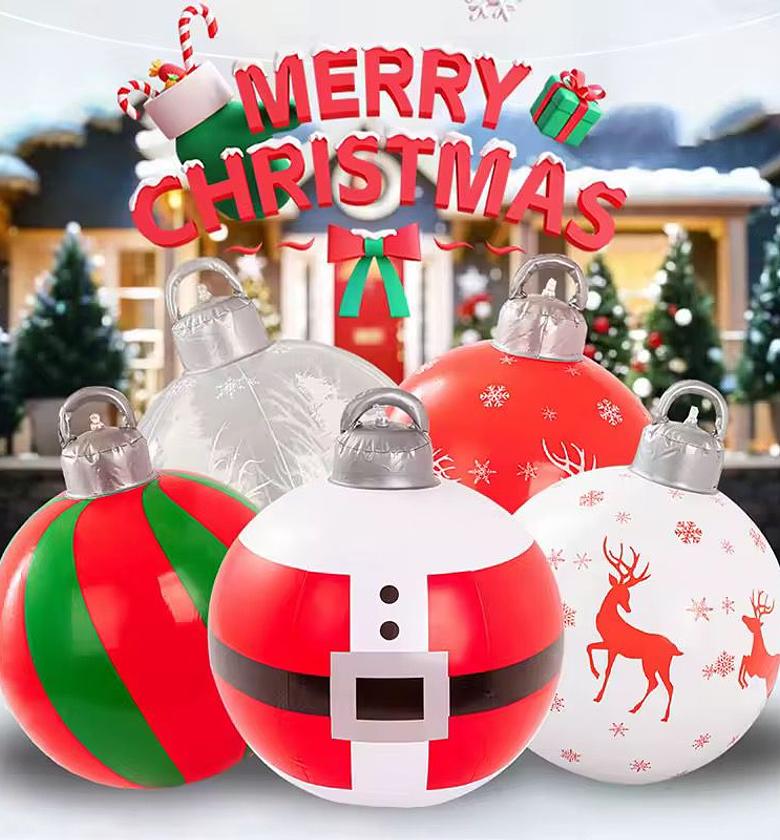 Giant 55cm Inflatable Christmas Balls Decorations image