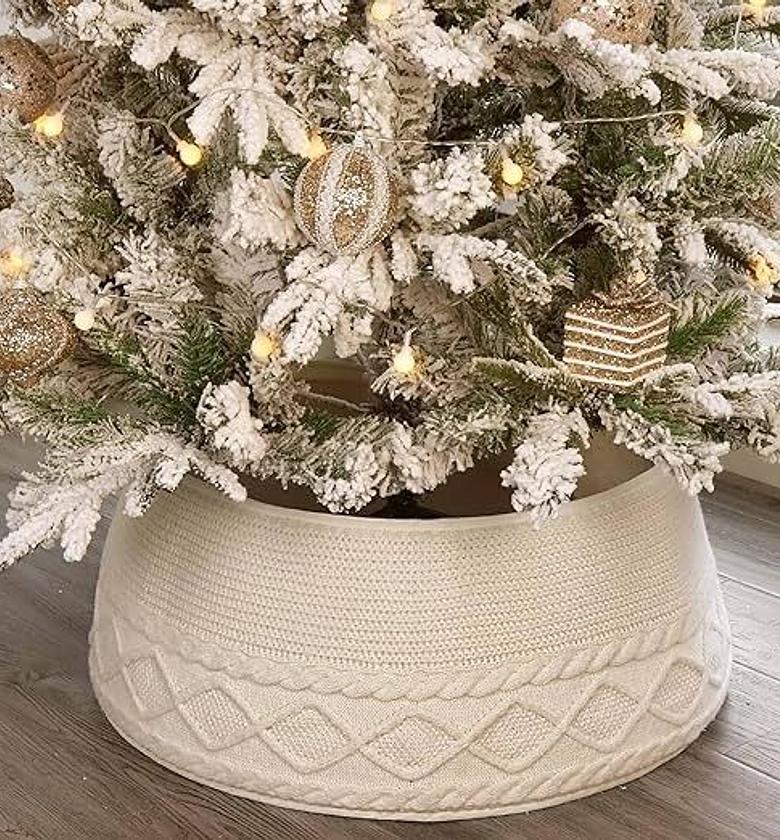 Cozy Hearth Knit Christmas Tree Collar image