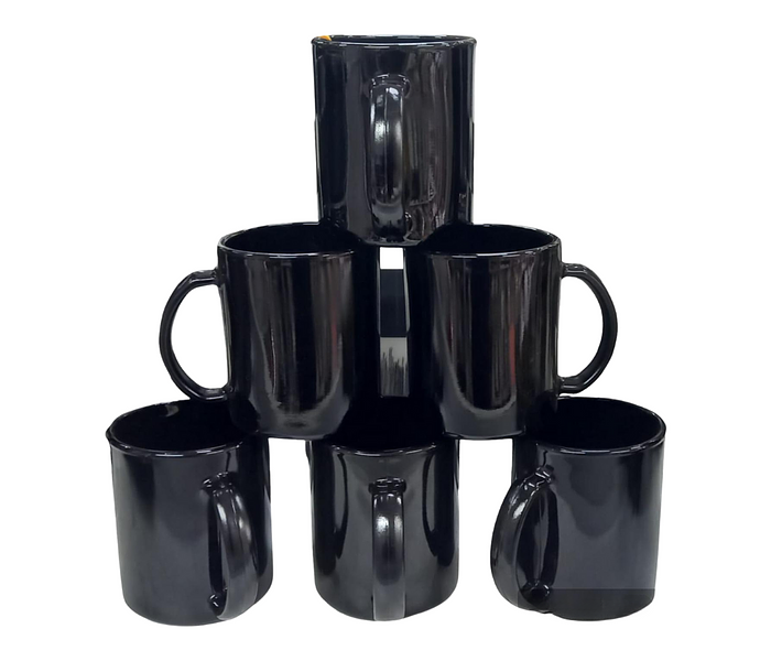 6pcs Black Opal Mugs image