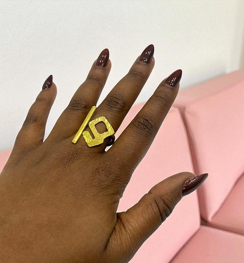 Jabari Brass Ring Adjustable  image