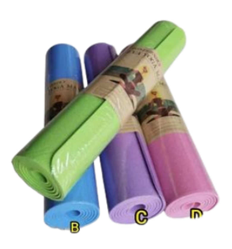 Double Sided Exercise Fitness Yoga Mat 4mm image