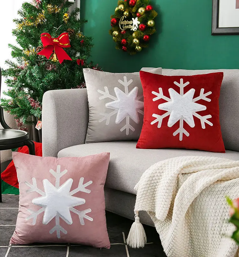 Premium Velvet Christmas Throw Pillow Covers image