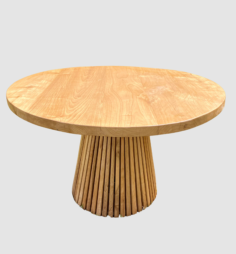 Wood Fluted Console Table image