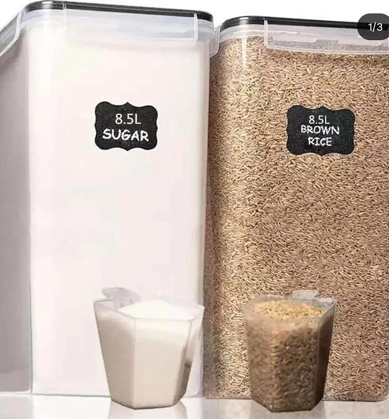 2pcs Extra Large BPA-Free Food Storage Containers 8.5L x 2 image