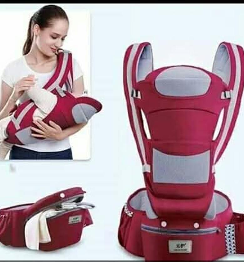 HIPSEAT BABY  CARRIER. Ergonomic Baby Carrier Infant Baby Hipseat Carrier 3 In 1 Front Facing Backpack Kangaroo Baby Wrap image