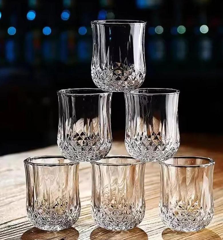 Diamond pattern Whisky glasses. image