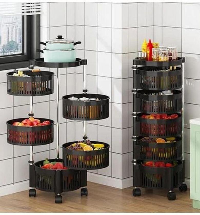 Rack 180 4tier Fruit/Vegetable Corner Rack image