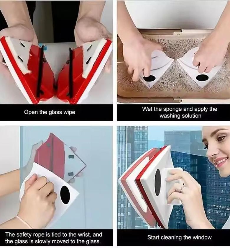 Double-Layer Strong Magnetic Window / Glass Cleaner image