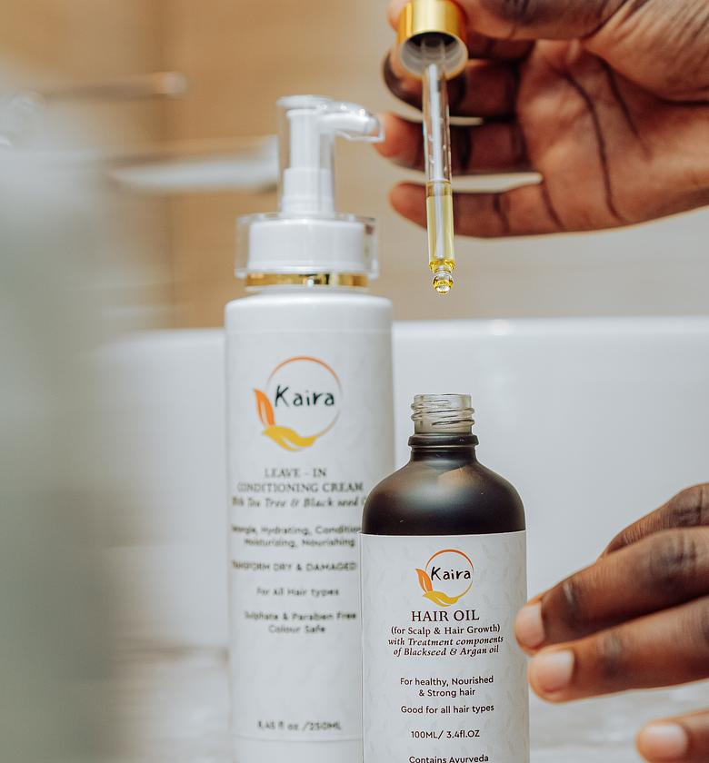 Hair Oil and Leave-in bundle  image