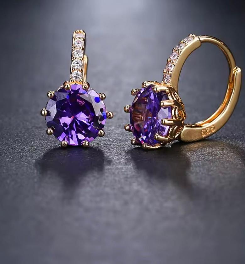 Solitaire Halo Leverback Drops image