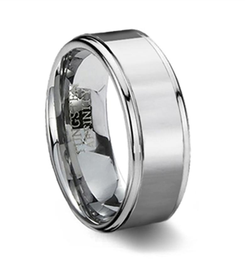 The Sentinel Polished Tungsten Band image