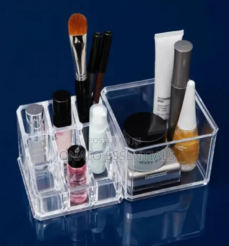 9 Grid 2 Layer Acrylic Cosmetics Organizer image