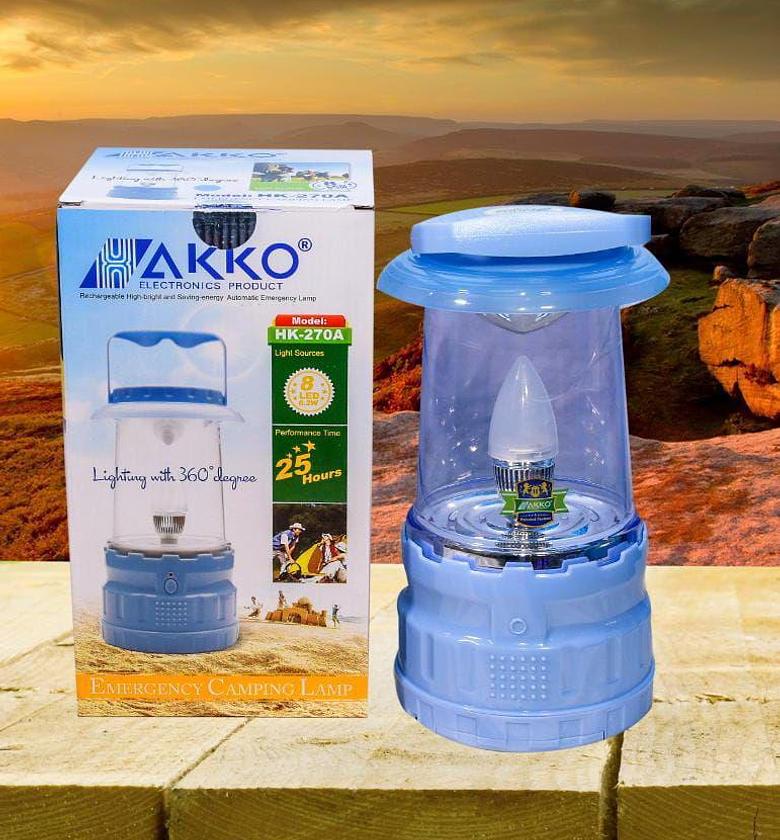 AKKO HK-270A Rechargeable Camping Lantern, Emergency Lamp image
