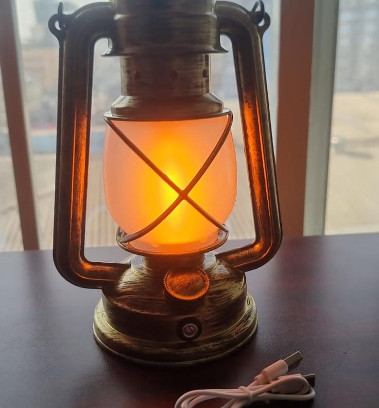 Rechargable Vintage 35cm LED LANTERN LAMP image