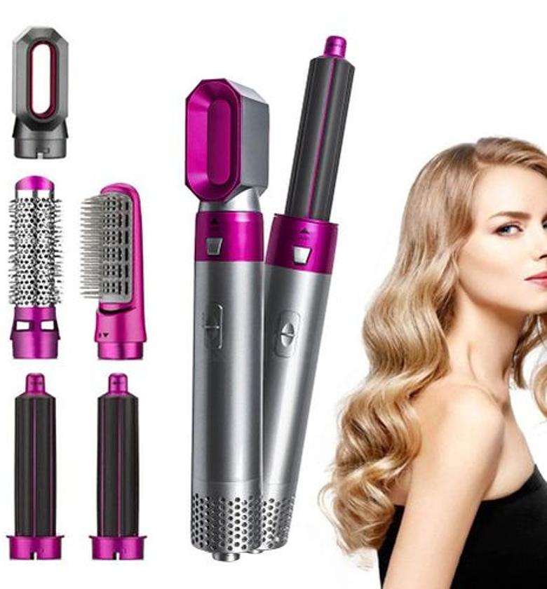 Professional 5-in-1 Hot Air Styler Hair Dryer Brush Set  image