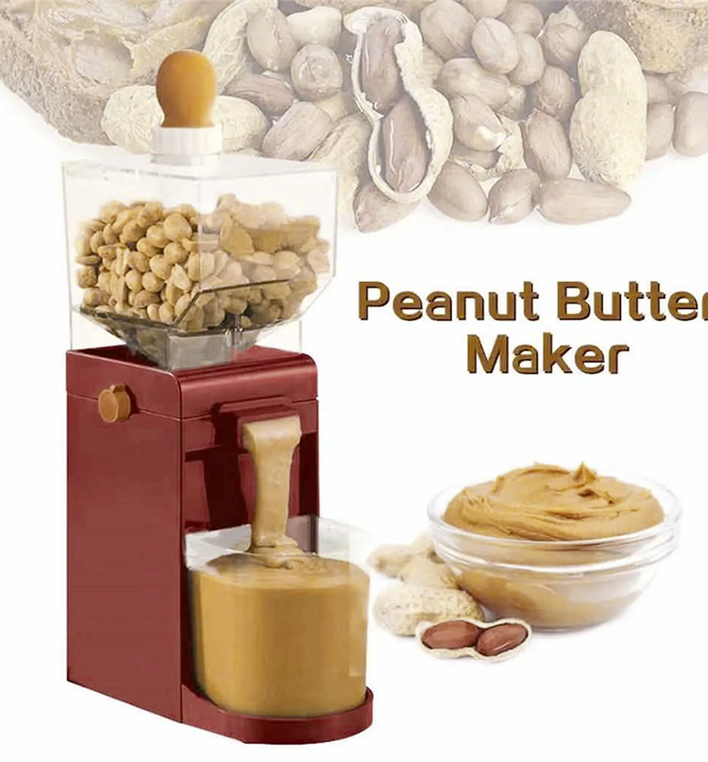 Electric Peanut Butter Maker & Nut Grinder Machine 500ml Capacity - Healthy Homemade Spreads image