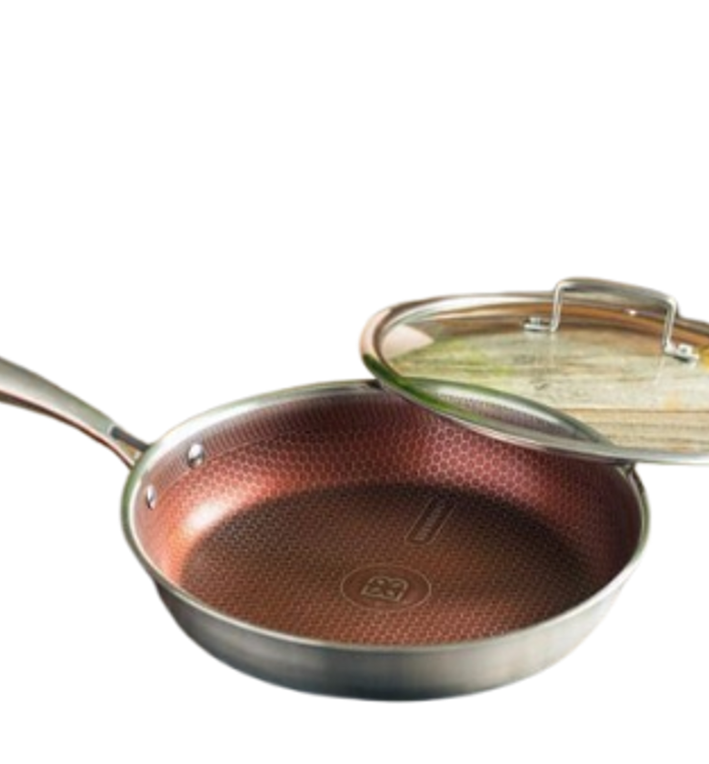 Frying Pan Edenburg 26/28cm Stainless Steel Frying Pan with Lid image