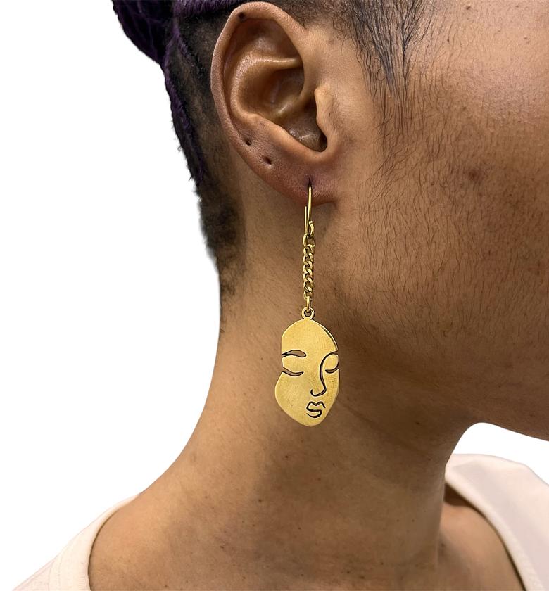 Masego Brass Earrings  image